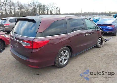 2019 Honda Odyssey Ex-L z USA, uszkodzony, nr VIN 5FNRL6H72KB125377